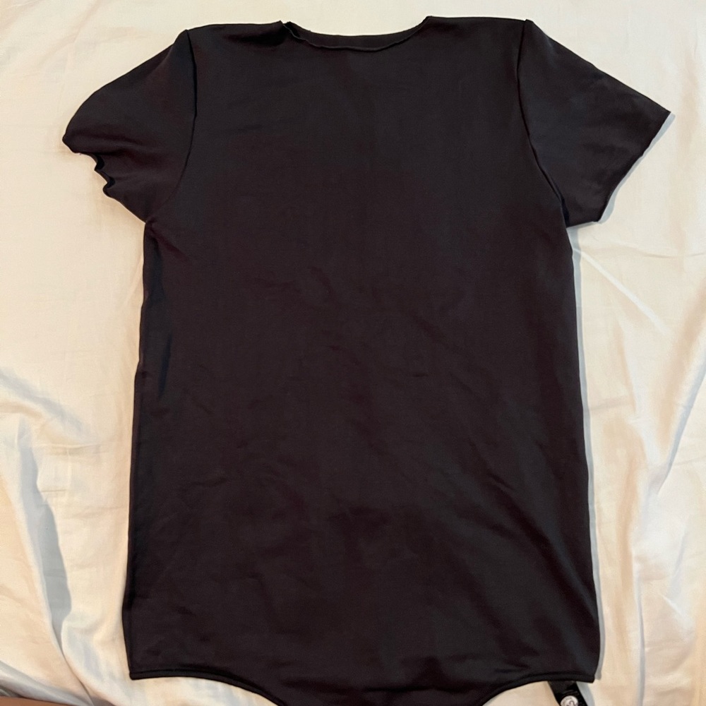 Skims Bodysuit Black Short Sleeve